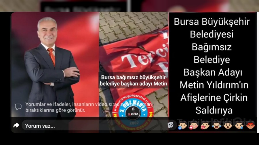 Bursa Bykehir Belediyesi Bamsz Aday Metin Yldrm'n almalar Kimleri Panikletti!?