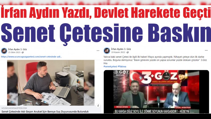 rfan Aydn Yazd, Devlet Harekete Geti: Senet etesine Baskn