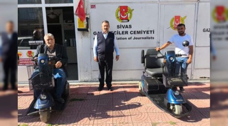 Sivas Gazeteciler Cemiyetinden Engelli Vatandalara Anlaml Destek