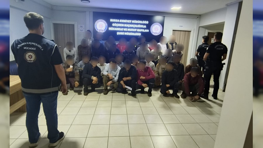 GemlikOrhangazi Yolunda 33 Yabanc Uyruklu ahs Yakaland