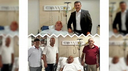Blent Bak ve Seluk Trkolundan smail Kayaya Hastane Ziyareti