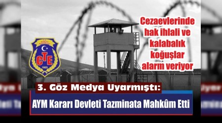 3. Gz Medya Uyarmt: AYM Karar Devleti Tazminata Mahkm Etti