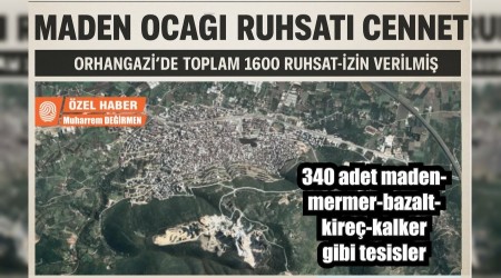 Maden Oca Ruhsat cenneti Orhangazi