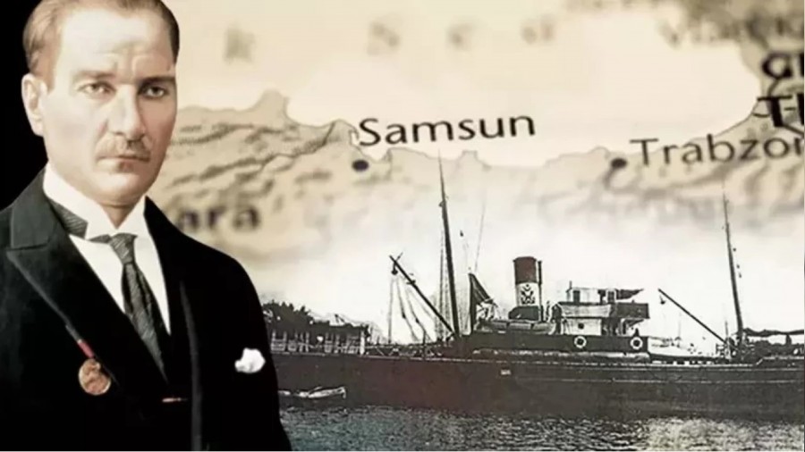 Bamszla ilk adm: Mustafa Kemal Samsun'dan kurtulu ateini yakt