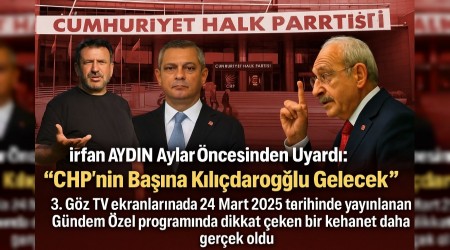 rfan Aydn Aylar ncesinden Uyard:  CHP'nin Bana Kldarolu Gelecek