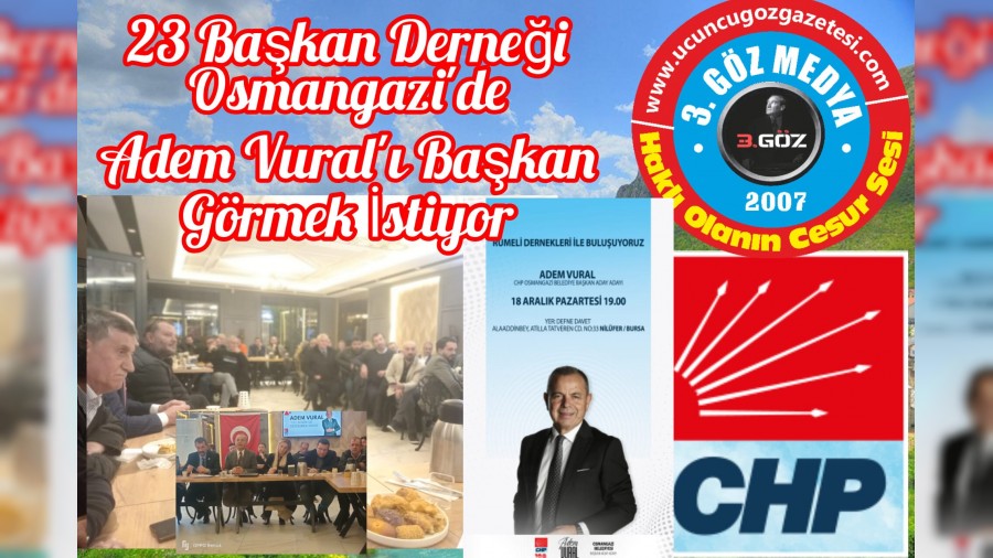 Balkan Göçmenleri Osmangazi'de Adem Vural'ı Başkan Görmek İstiyor 