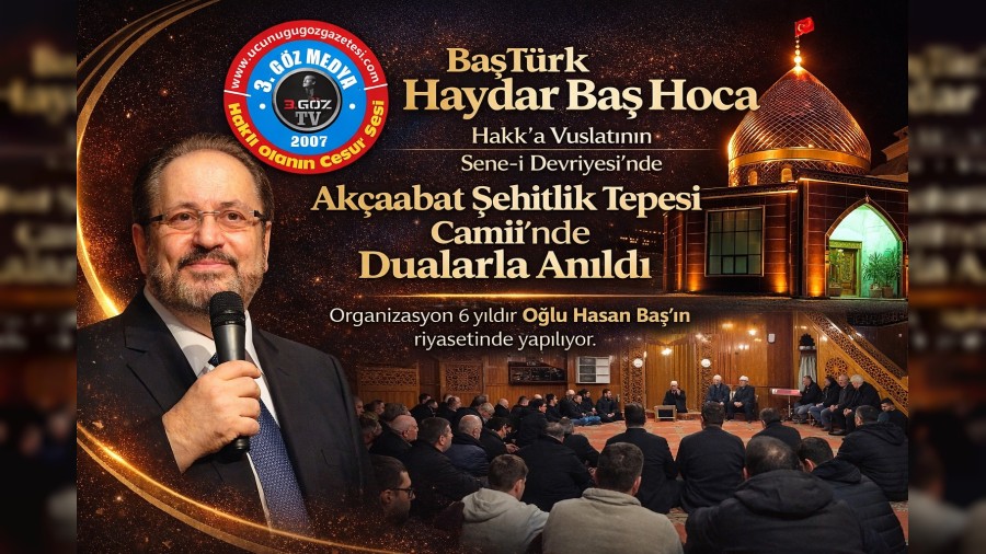 Ba�T�rk Haydar Ba� Hoca dualarla an�ld�