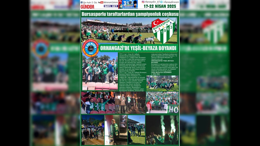 Bursasporlu taraftarlardan ampiyonluk cokusu