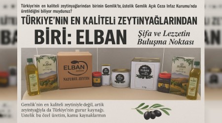 Trkiye'nin En Kaliteli Zeytinyalarndan Biri: ELBAN