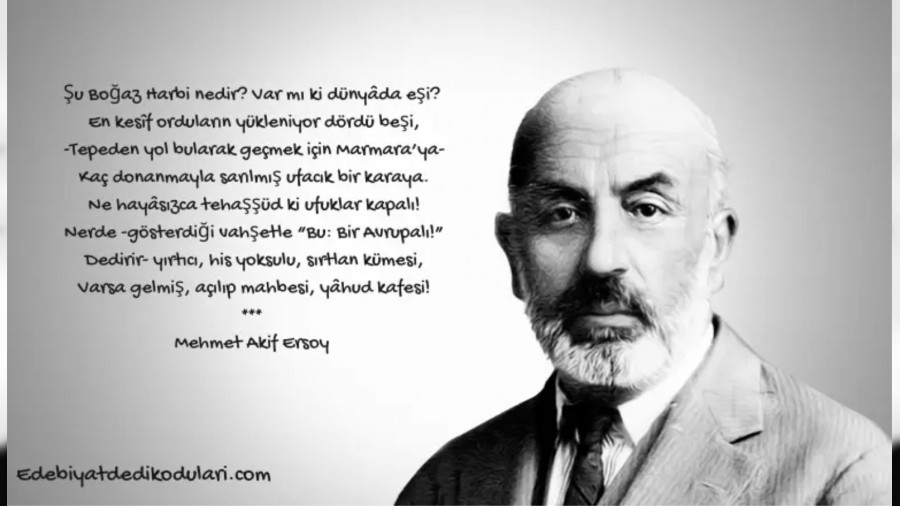 MEHMET AK�F VE �ANAKKALE �EH�TLER�NE ���R� 