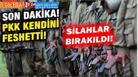 Terr rgt PKK kendini feshetti!
