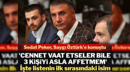 Sedat Peker'den Süleyman Soylu açıklaması:  Yaşadığım sürece barışmayacağım
